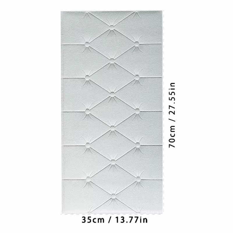 

Татами противоударная мягкая пена 3D наклейка на стену обои самоклеящиеся толстые детская спальня гостиная настенная панель 70cmX35cm-1pcs