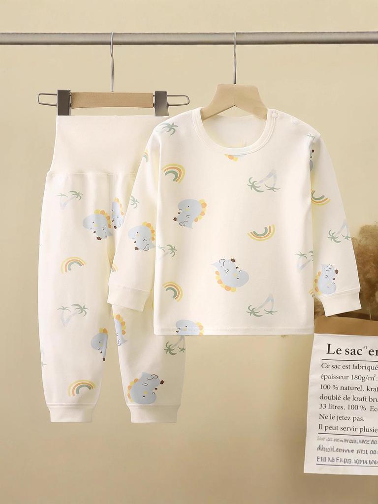 Infant & Toddler Cotton Antibacterial High-Waist Undergarment Set for Boys & Girls 0-5yrs - Autumn Clothes & Trousers