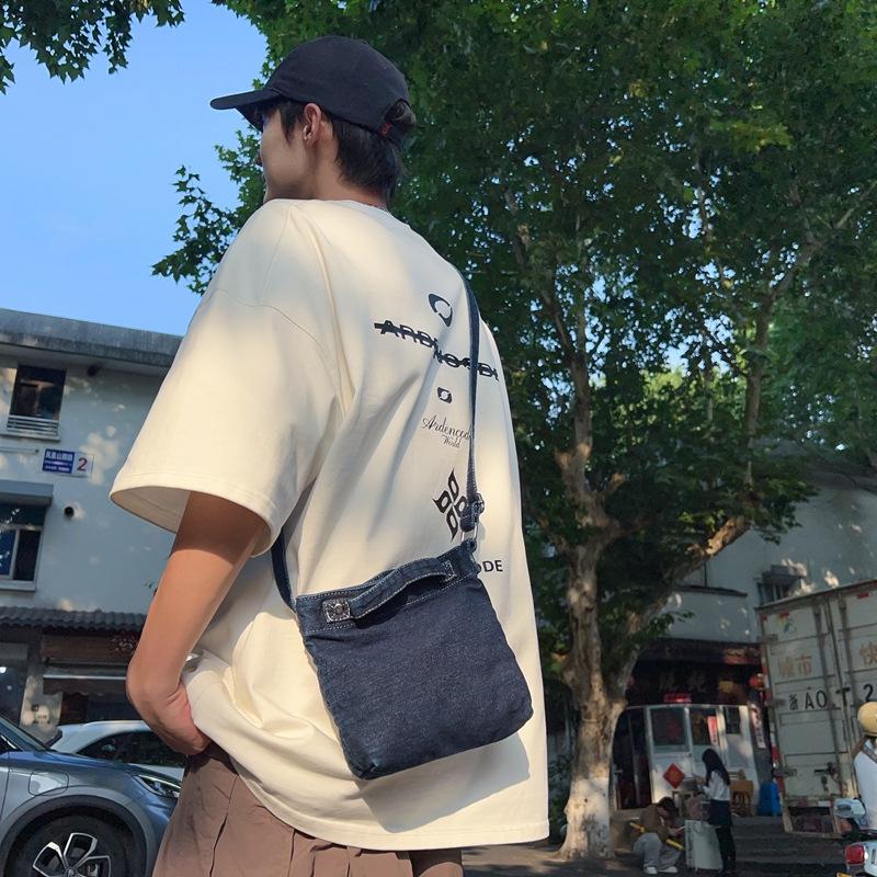 Single Shoulder Bag, Casual Crossbody Bag, Retro Canvas Handbag