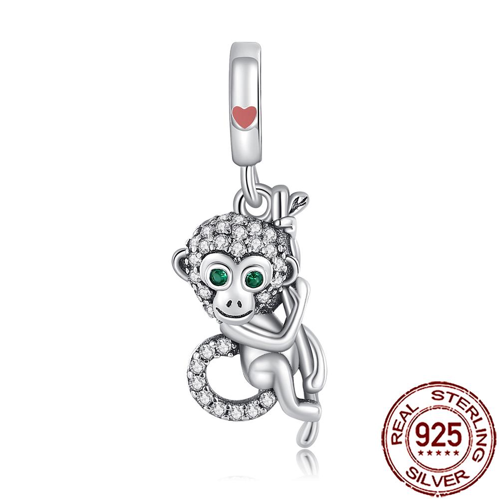 New Charms Copper Cat Dog Flamingo Chameleon Axolotl Animal Beads Fit Bracelet Necklace Women Diy Jewelry