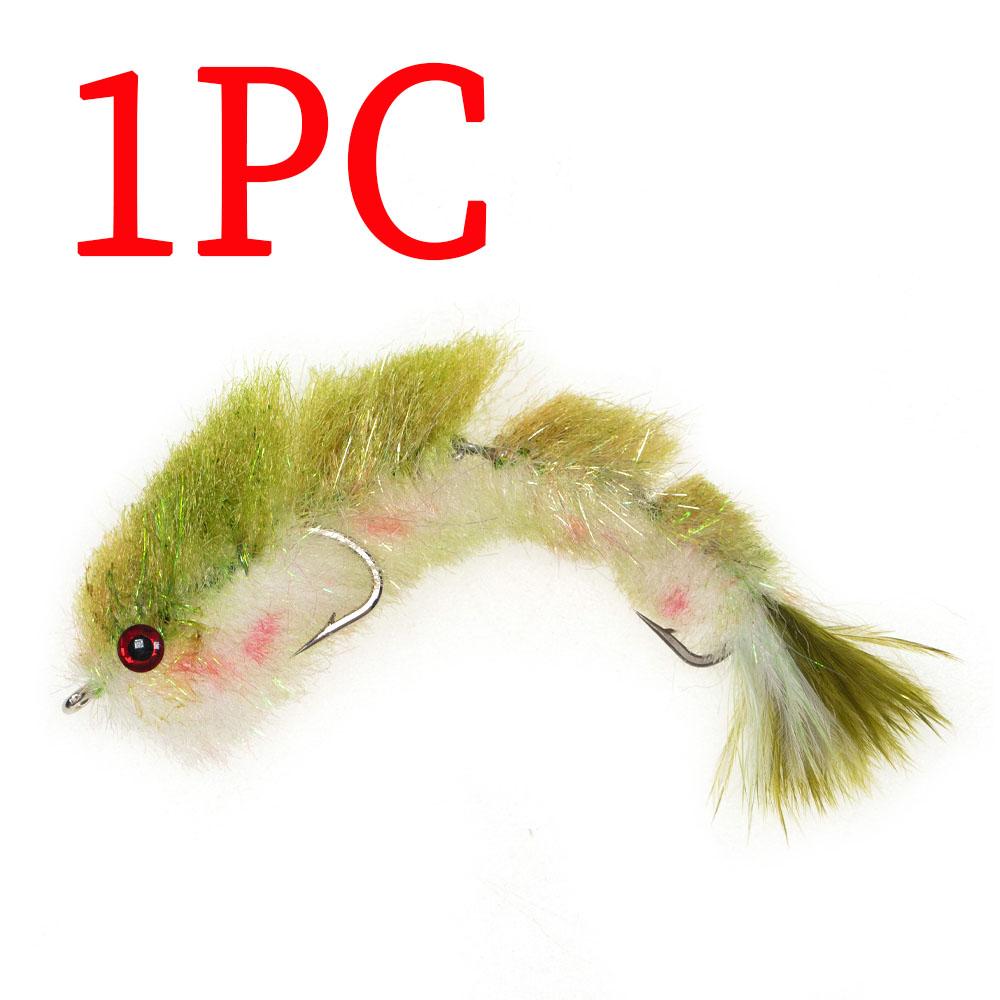 

1PC/2PCS Fish-Skull Chocklett s Spine Baitfish Streamer Fly Trout Pike Big Game Saltwater Fishing Lures білий