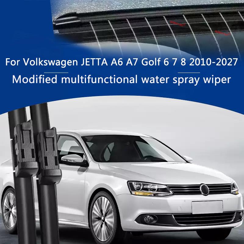 Car Modify Windshield Water Spray Wiper For Volkswagen JETTA A6 A7 Golf 6 7 8 2010-2027Exterior Wet Arm Cleaning Wiper Accessory