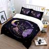 Magical Cat Fairy Decor Set Soft Comfortable Duvet Cover Bedding Set Included 1*Duvet Cover & 2*Pillowcases Gift