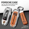 ABKF1 Car Smart Key Case Cover Shell For Porsche Panamera Spyder Carrera Macan Boxster Cayman Cayenne 911 970 981 Keychain Accessories