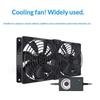 120mm 3000RPM Efficient Cooling Fan with Controller for BTC Chassis Cabinet Mining Rig Radiator