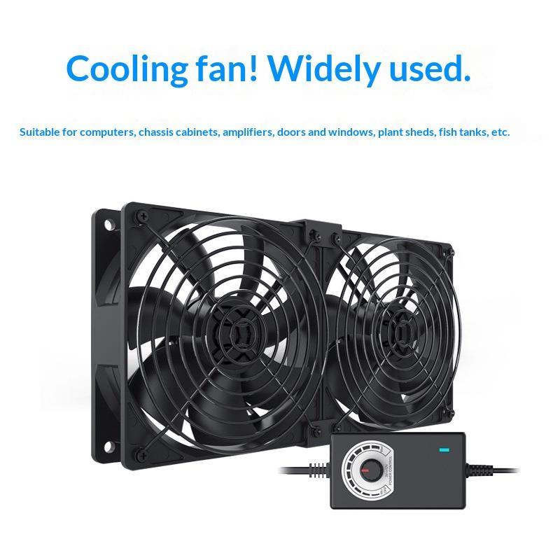 120mm 3000RPM Efficient Cooling Fan with Controller for BTC Chassis Cabinet Mining Rig Radiator