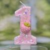 Digital Birthday Candles Cake Party Decoration Birthday Handmade Wax Pink Strawberry