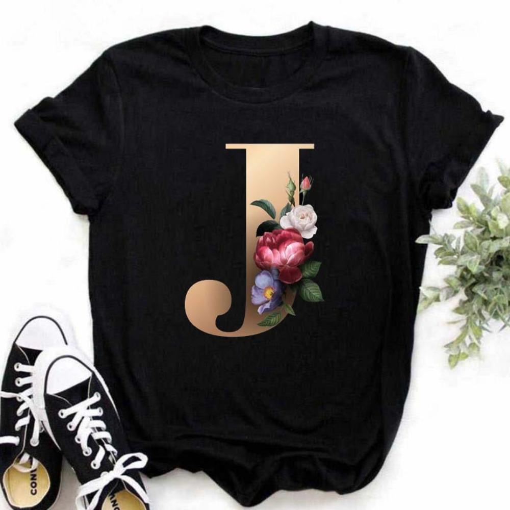 Tricou cu imprimeu ABCDE cu alfabet englezesc pentru femei, noi de vară, cupluri iubitori, tricou pentru femei Harajuku, ocazional, negru, tricou, tricouri