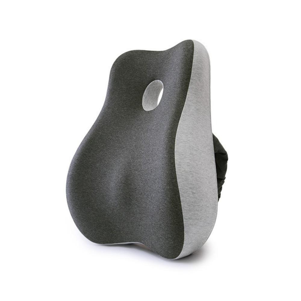 Memory Foam Massage Lumbar Support Pillow Back Pain Relief Non-Slip Chair Cushions Adjustable Straps Improve Posture