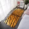 Doormat Flannel Floor Mat Leopard Grain Indoor Foot Rug Bedside Mats Kitchen Corridor Water Absorbent Carpet Ideal Balcony Decor
