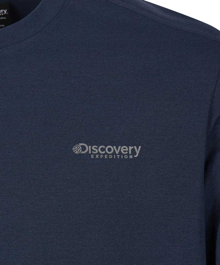 DISCOVERY EXPEDITION Men'S Functional Round Long Sleeve T-Shirt (D/Indigo)
