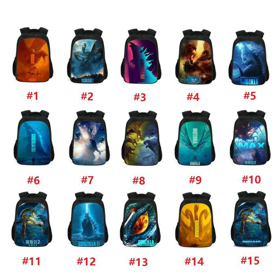 Spacious Godzilla King Of The Monsters Backpack For School Students And Kids