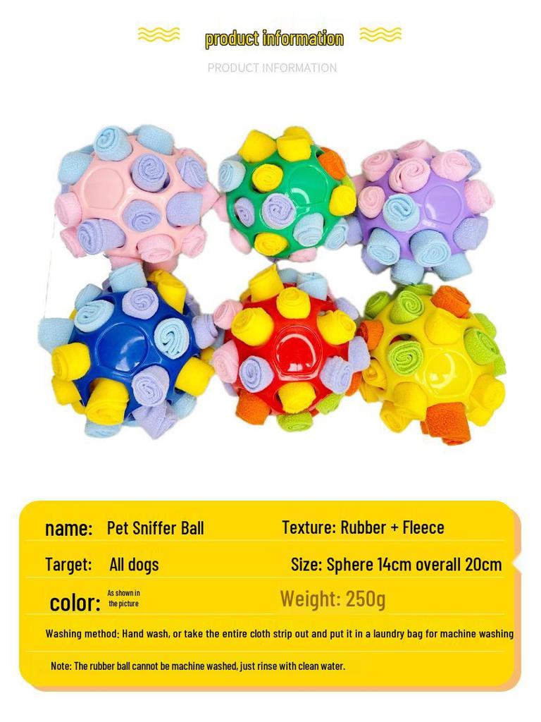 Enhanced Bite-Resistant Pet Snuffle Ball Puzzle Toy