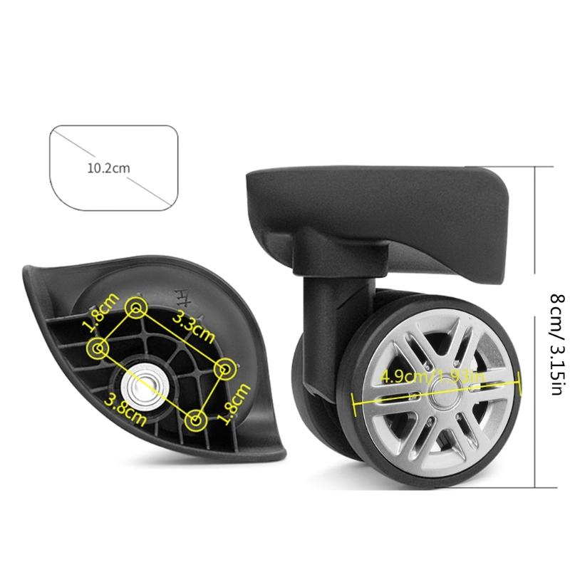 Zamienne Kółka do Bagażu Przenośne Kółka do Walizki Kółka Obrotowe do Bagażu Kółko do Walizki na Kółkach do Naprawy