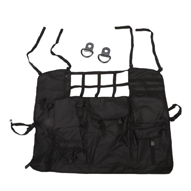 Rear Seat Trunk Cargo Organizer Management System Suitable For JK Nonslip Mesh Storage Bag Quick Installation Accessory