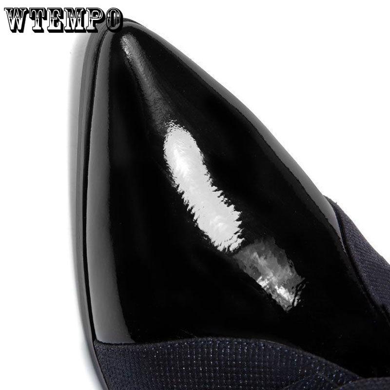 Chaussures en cuir noires à talons hauts de 4CM, bottes en cuir pointues à talon épais pour femmes, décoration papillon, chaussures de travail de tempérament et de mode