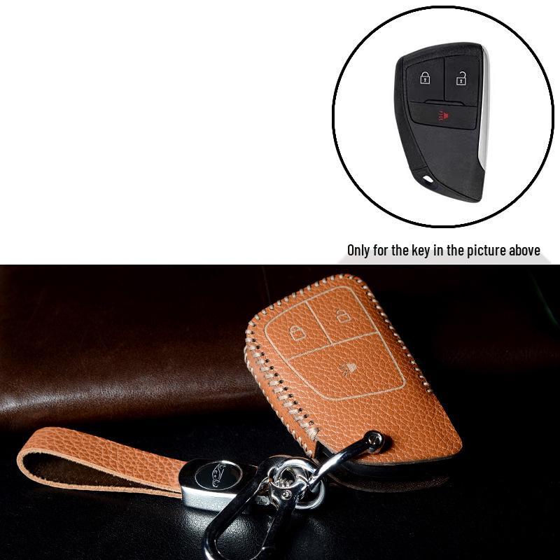Premium Genuine Cowhide Key Case for Buick Envision: Secure Buckle Set