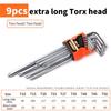 9Pcs Allen Key Wrench Set Hex Universal Metric Long Ball Torx L Flat Head Screwdriver Spanner Vehicle Repair Short Arm Tool