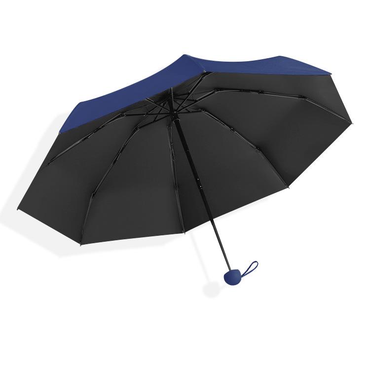 50% Off Macaron Capsule Umbrella: 6-Rib Sunshade & 8-Rib Folding Sunny/Rainy Day Umbrella with Black Glue Sun Protection.
