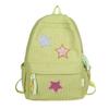 Schoolbag Star School Bag Female Japanese ins Corduroy Vintage Versatile College Wind Backpack High School Student Backpack