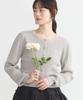 Earth Music Ecology Mini Cable Compact Cardigan for Light Gray & Women, 01000114400,
