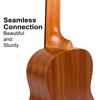 Kmise Concert Ukulele 23 Inch Ukulele Tuner and Case Top Design with Laser Included!