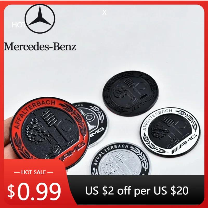 Gorąca Naklejka Samochodowa 57mm 65mm Metalowe Logo 3D Drzewo Jabłoni Emblemat AMG Naklejka na Tylny Boczny Słupek C Samochodu dla Mercedes Benz A C E GLA GLC GLE G