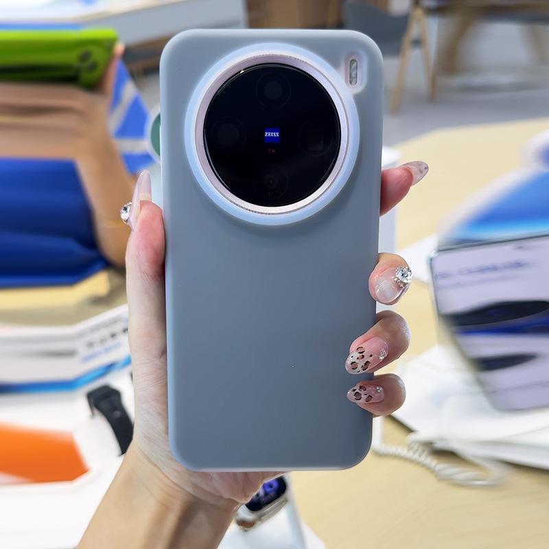 Applicable To Vivox111 Mobile Phone Case, Liquid Silicone X111x111promini Protective Case, Solid Color Anti-drop X