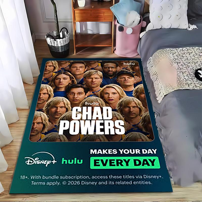 Chad Powers Hulu TV Poster Floor Mat Area Rug for TV Series Fans Wall Decor