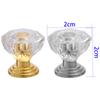 5/10PCS Transparent Diamond Shape Crystal Glass Cabinet Knob Jewelry Box Drawer Pull Handle Furniture Handle Hardware Supplies