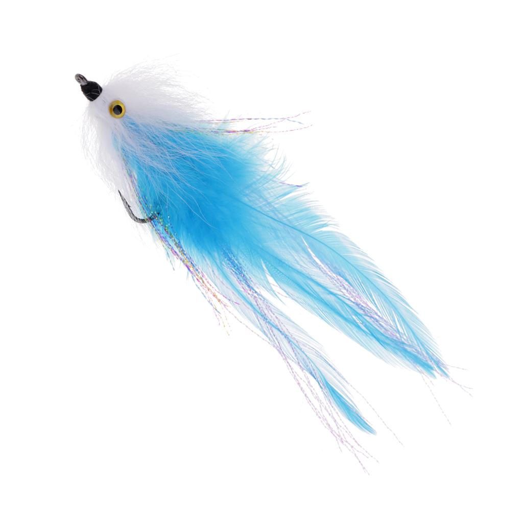 Fly Fishing Saltwater Flie Streamer Steelhead Salmon Striper Pike Trout Simulation Flies Lure for Freshwater Lake River
