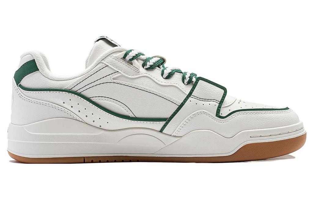 Li Ning Yuebai Wear resistant And Lightweight Low top Skateboard Shoes Women's White Green AGCS252-18