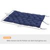 Bench Cushion, Bench Pad with Fastening Straps, for up to 3 People, Foam Filling, Seat Cushion