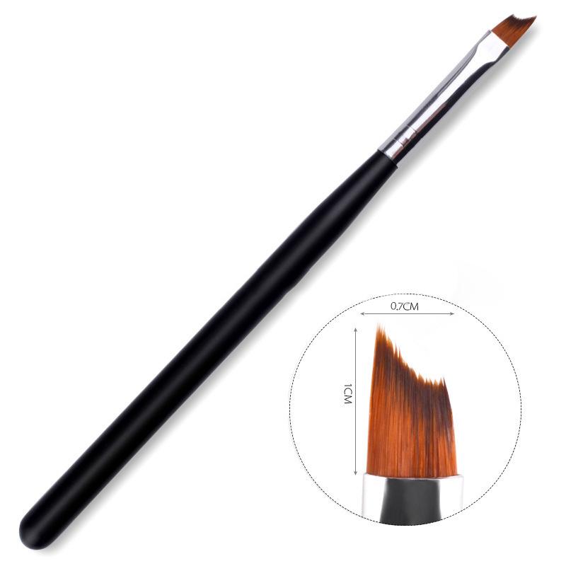 DIY Nail Art Brush Pen French Crescent Acrylic Gradient UV Gel Painting Drawing Flowers Manicure Tools for Salon