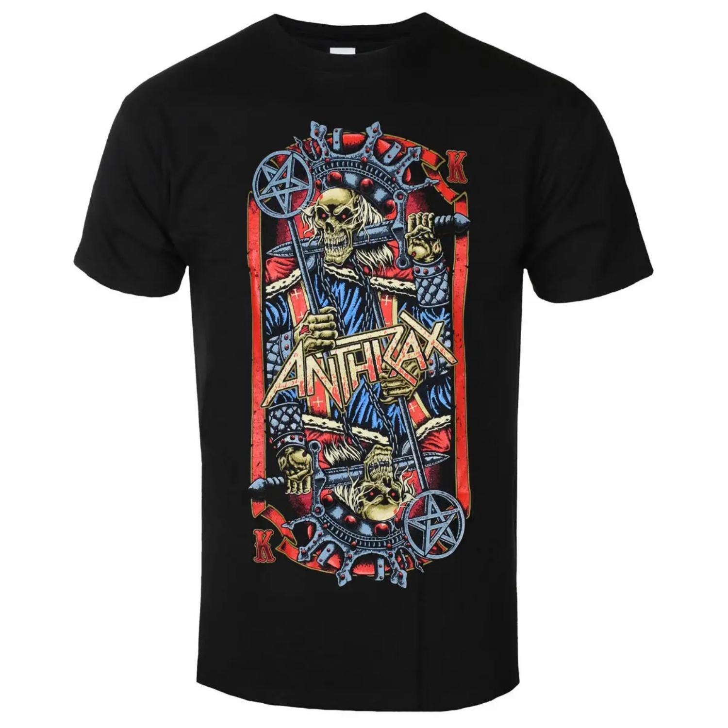 

Rare Anthrax Band Graphic Cotton T-shirt Unisex Summer Short Sleeve Fashion Brand Tee Luxury Casual Vintage Retro Top S чёрный