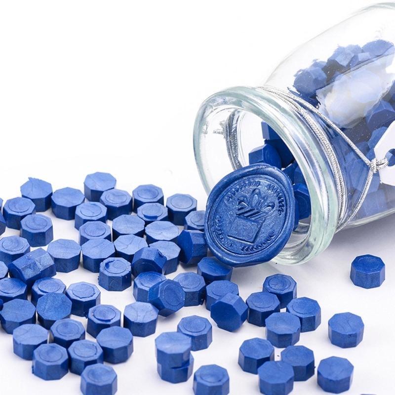  150pcs Octagonal Wax Seal Stamps Scrapbook Material Sealing Wax DIY Craft Decoration Birthday Wedding Stamp