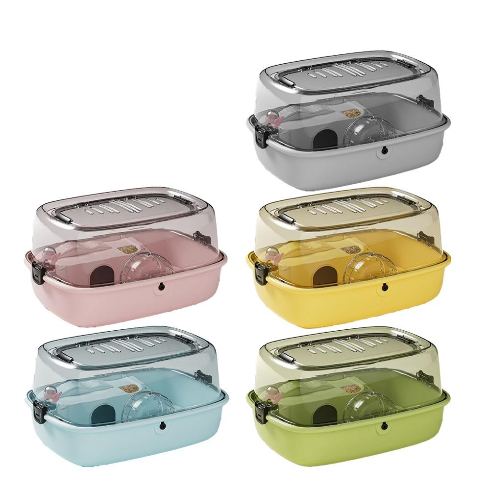 Transparent Large Hamster Cage Openable Top Hedgehog Villa New Hamster Habitat  for Small Animals