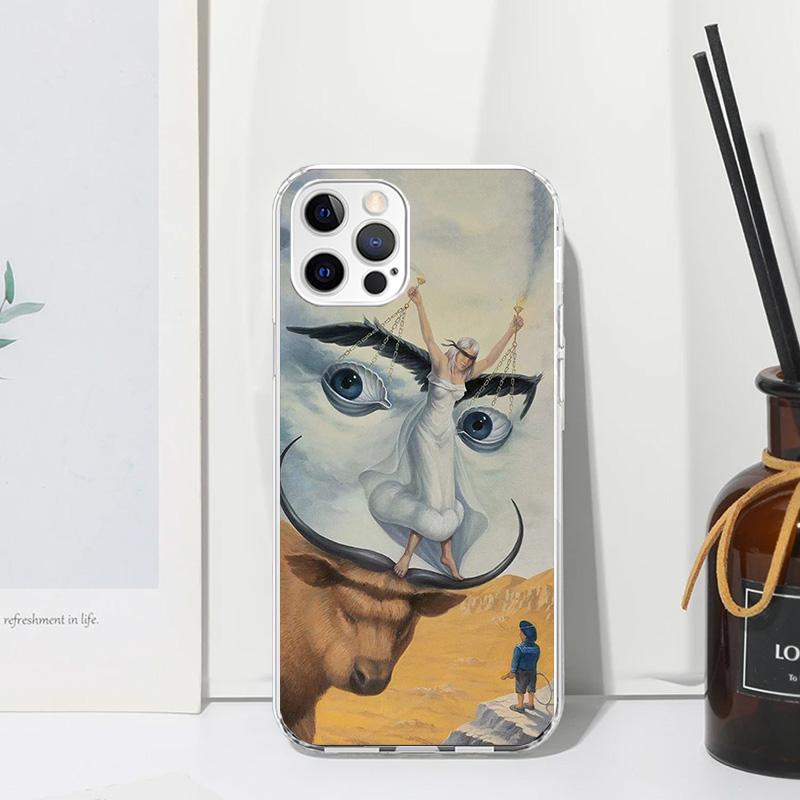 Salvador Dali Art Phone Case For Iphone 17 Air 16 15 Plus 16E 14 Pro Max 13 Mini 12 11 7 8 SE Fundas Soft Back Cover 17 Air 16 1