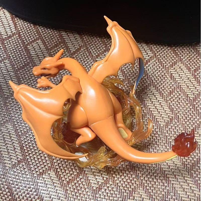 Anime Pokemon Kawaii Cute Figure Charizard Charmander Flame Elf Figurine Toys Model Collection PVC Children Dolls Birthday Gift