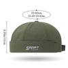 Summer Beanie Street Hat Hip Hop Mesh Breathable Brimless Docker Cap Solid Color Quick-Drying Melon Beanie Cap For Men Women