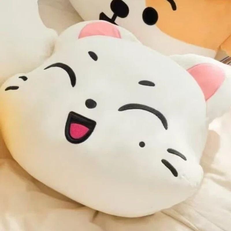Neues 40/50cm Jungwon Gesichtskissen Plüsch Niedlich Jake Heeseung Jay Cos Tier Großer Kopf Stoffpuppe Spielzeug Für Fans Geschenk Versand am 15. Juni 40-50cm white