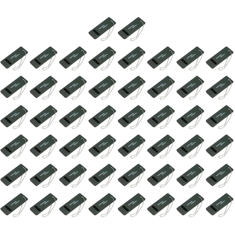 30/50Pcs Keychain Whistle Tool Frequency Whistle High Decibel Rescue Signaling First Aid Tool for Hiking Camping Mountaineering