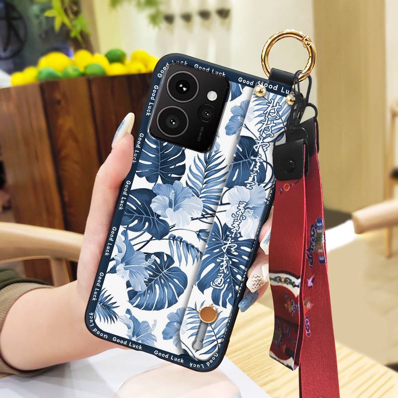 Anti-dust Silicone Phone Case For Nokia HMD Skyline Wrist Strap Durable Ring Kickstand Protective Fashion Back Cover