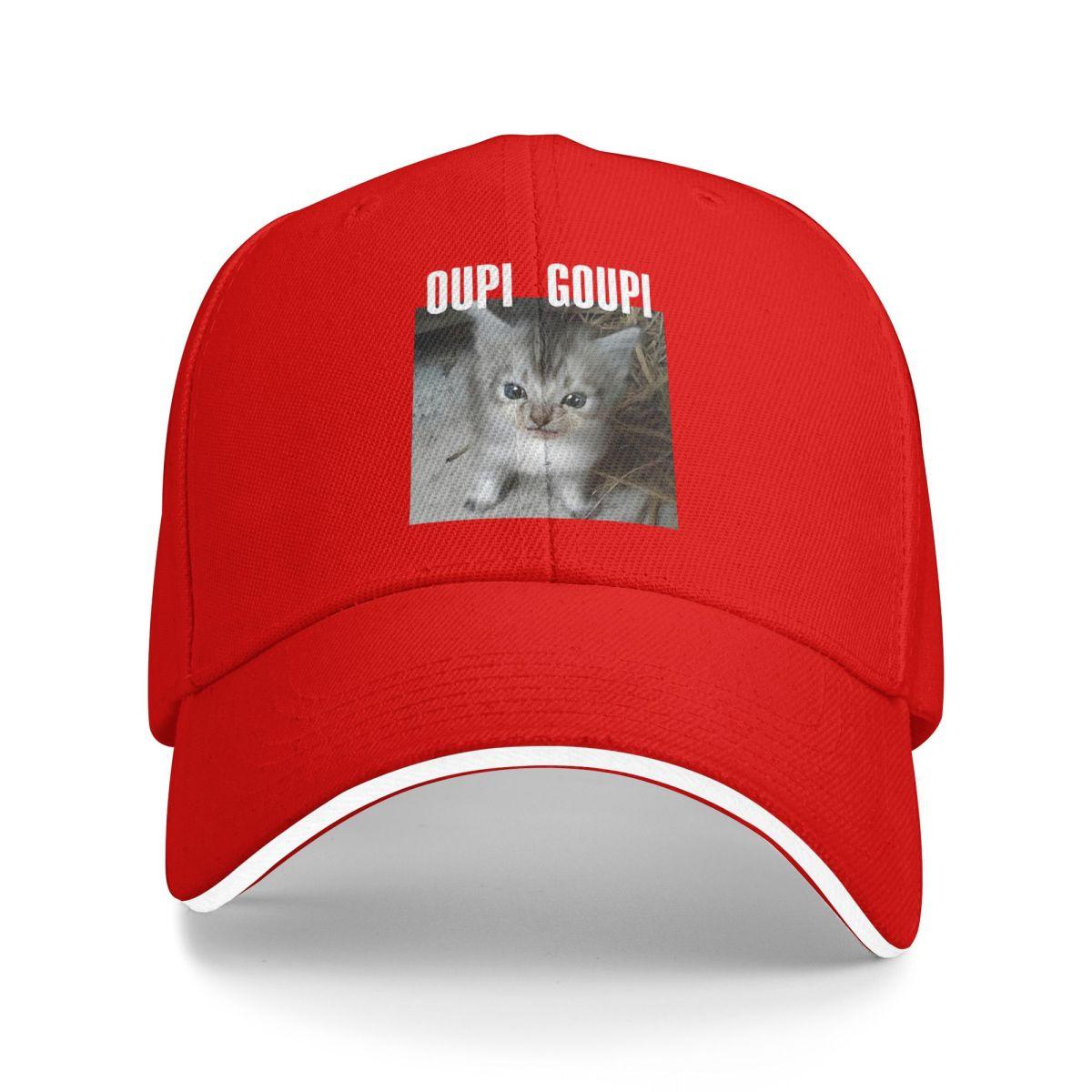 

Baseball Caps Oupi Goupi Cat Meme Graphic Unisex Outdoor Spring Caps One Size