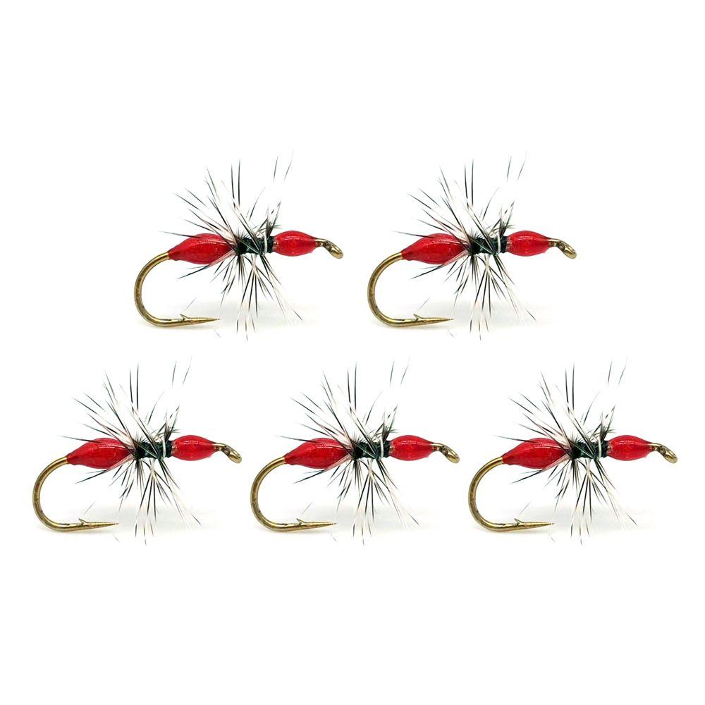 5pcs 12# Artificial Insect Lure Hair Hook Fly Hook Bait Fly Fishing Insects Hook Ant Lures
