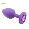 TA 3D Faux Diamond Butt Anal Plug Masturbación Pareja Coqueteo Juguete Sexual