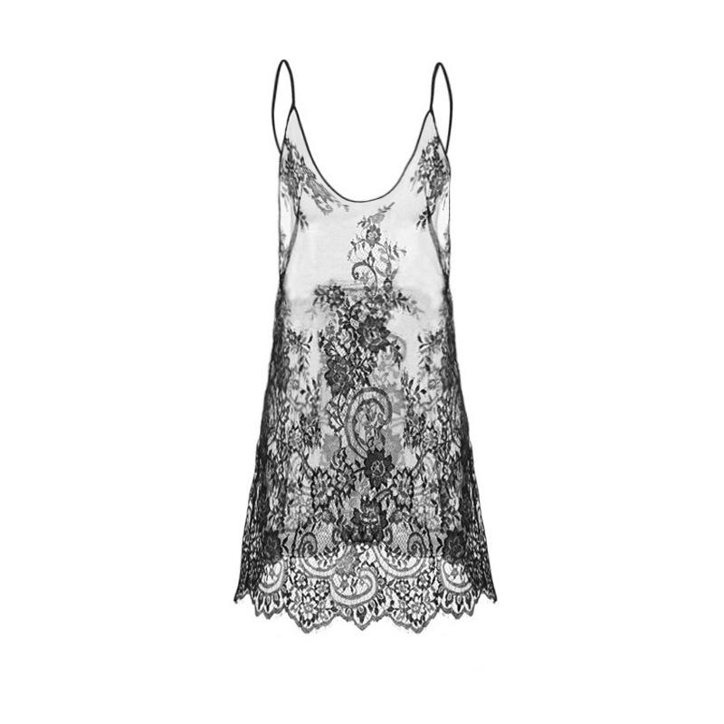 Men's Slip Dress Sexy Sling Nightdress Ladyboy Transparent Perspective Strapless Pajamas Bathrobe Erotic Clothes