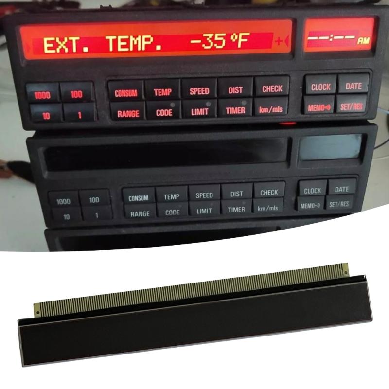 Vehicle Display Replacement Part for E36 318, 18-Button Liquid-Crystal Information Panel for Comparing Existing Interior Components Before Service