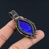 Australian Triplet Opal 999 Copper Wire Wrapped Pendant, Handmade Gemstone Jewelry Pendant Gift For Birthday
