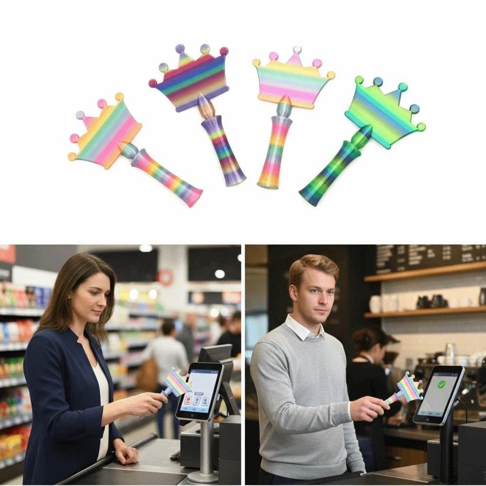 Design koruny 3D tisk Hůlka Klepněte pro platbu Kreativní teleskopický držák na kreditní karty Maloobchodní platby